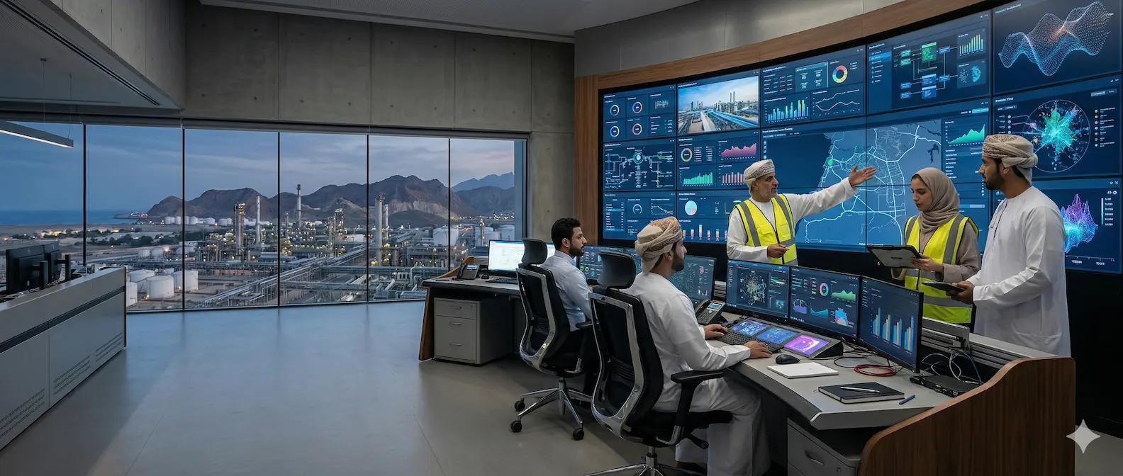 AKAF technical team reviewing industrial execution plans